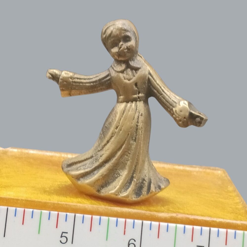 GREAT CITY TRADERS ANGELIC WOMEN DANCING FIGURINES SOLID BRASS
